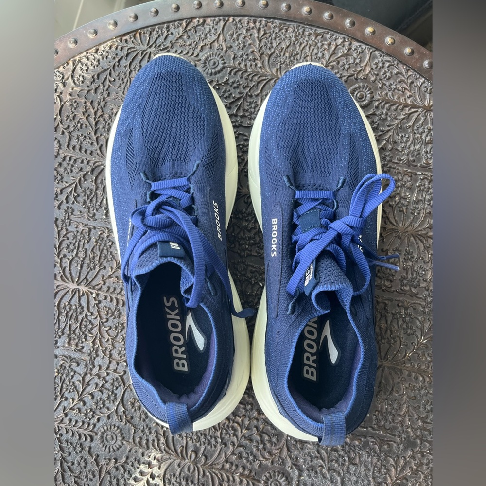 BROOKS GLYCERIN STEALTHFIT 21 RUNNING SHOES PEACOAT BLUEPRINT ONYX 9.5 - Picture 6 of 7